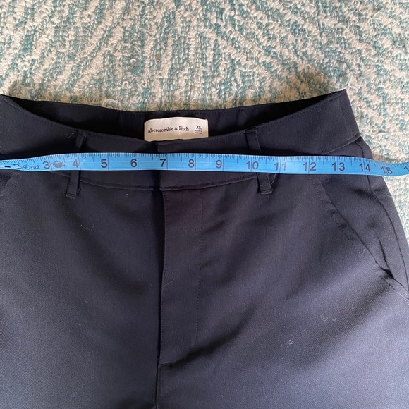 Abercrombie Tailored Menswear 90s Straight Pants Black - Picture 5 of 11